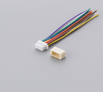 SHDR-10V-S超薄1.0mm双排端子线 A1007H端子线束 1.0间距平板线束