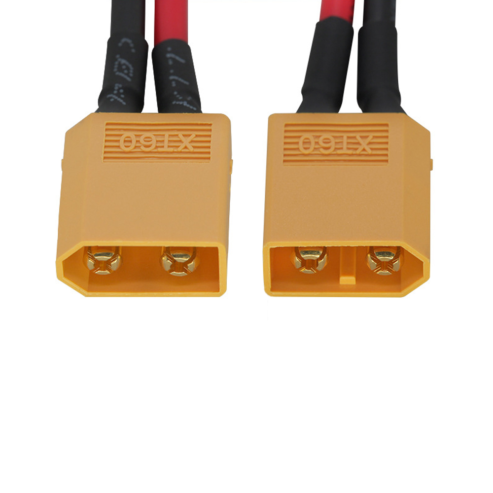 FPV 穿越机 XT60 转 DC5521 供电线 无人机飞控图传接收机大电流耐高温硅胶线