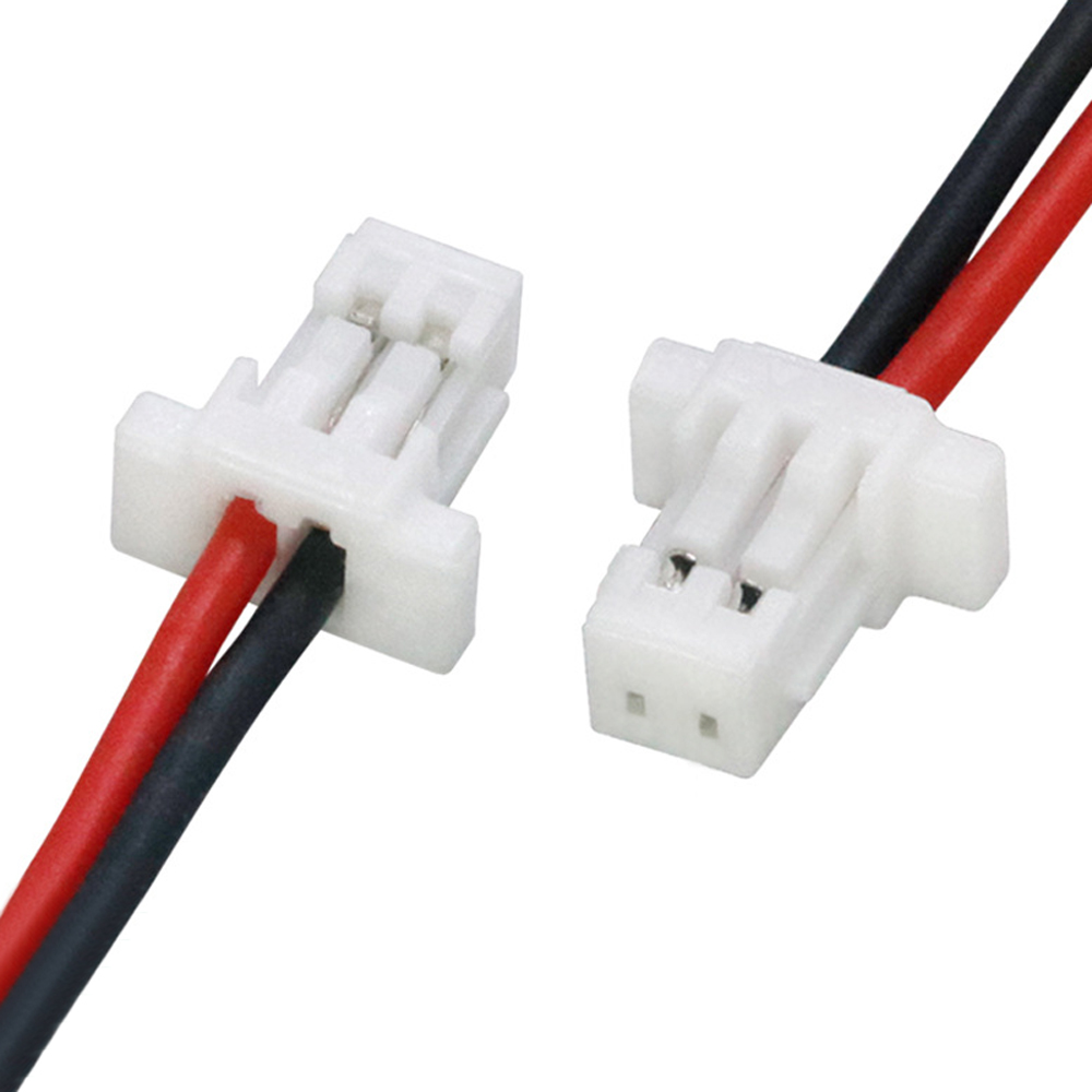 SH1.0-2P 端子线 1.0 间距 0.8 硅胶红黑线 按摩器 AI 智能玩具电源连接线