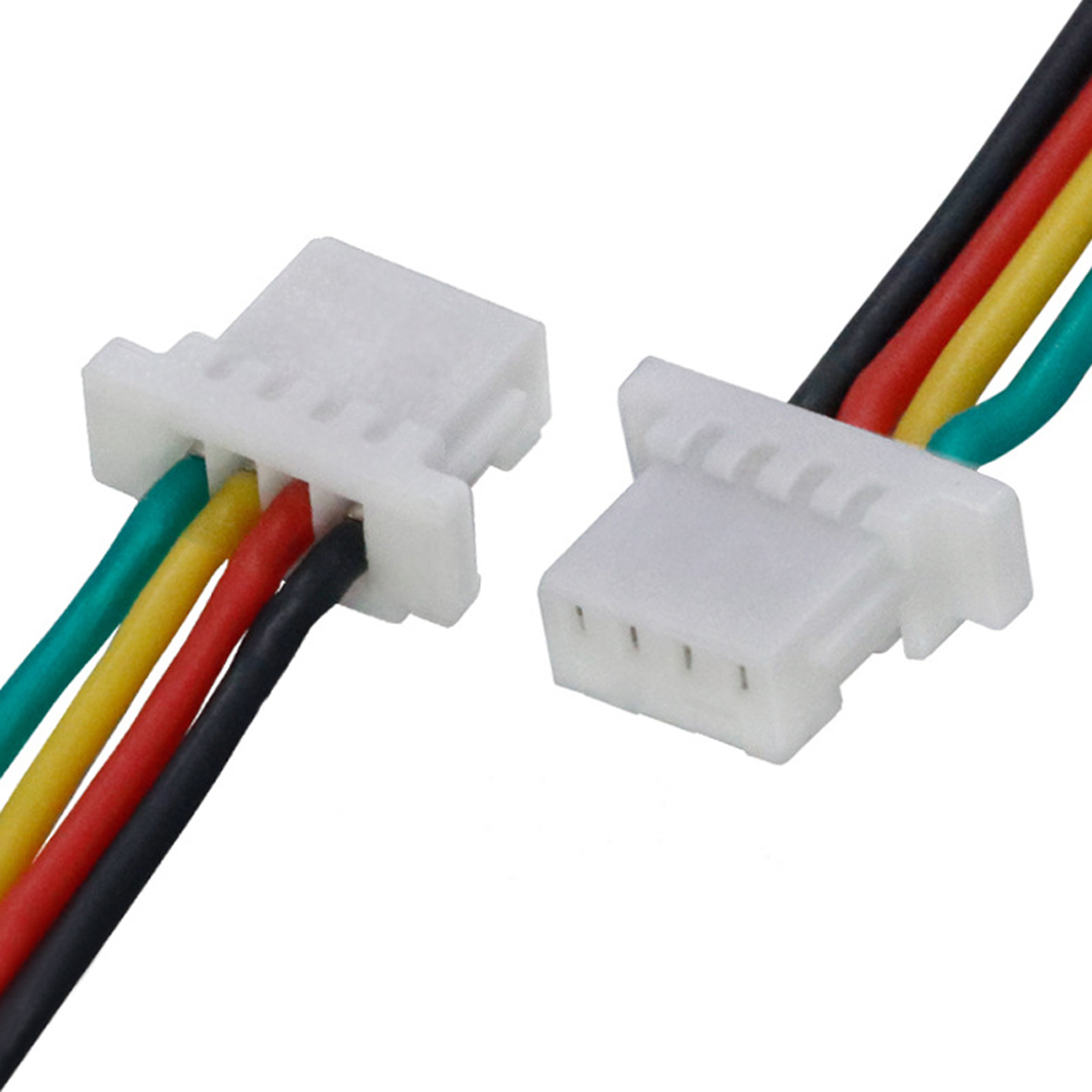 32AWG 特软硅胶线 SH1.0/SH1.25-4P 双头带扣端子线 无人机飞控摄像头信号线