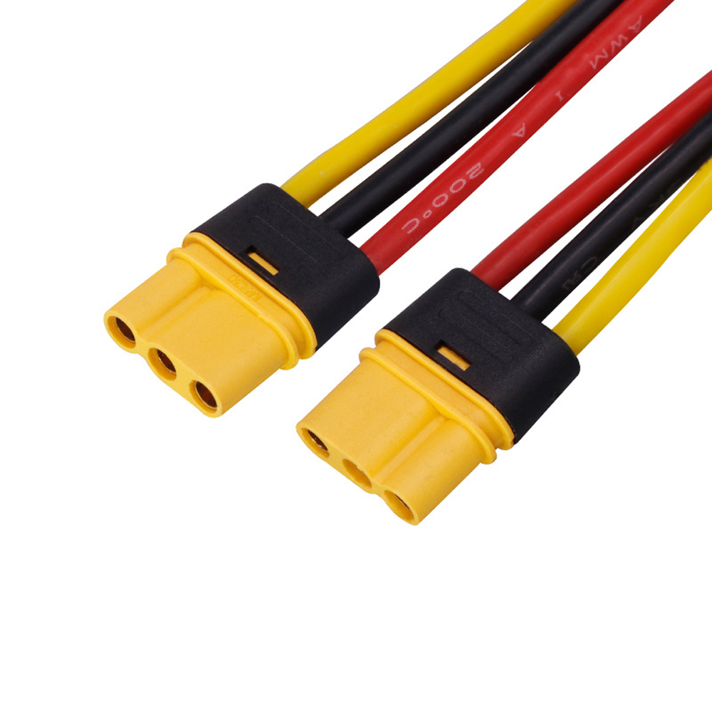 MR30 公母对接线 16AWG 特软硅胶线 FPV 穿越机多旋翼无人机航模动力电源线